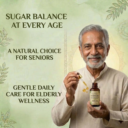 Ayurvedic Nabhi Oil | Daily Sugar Wellness — sugar balance at every age (2048²)