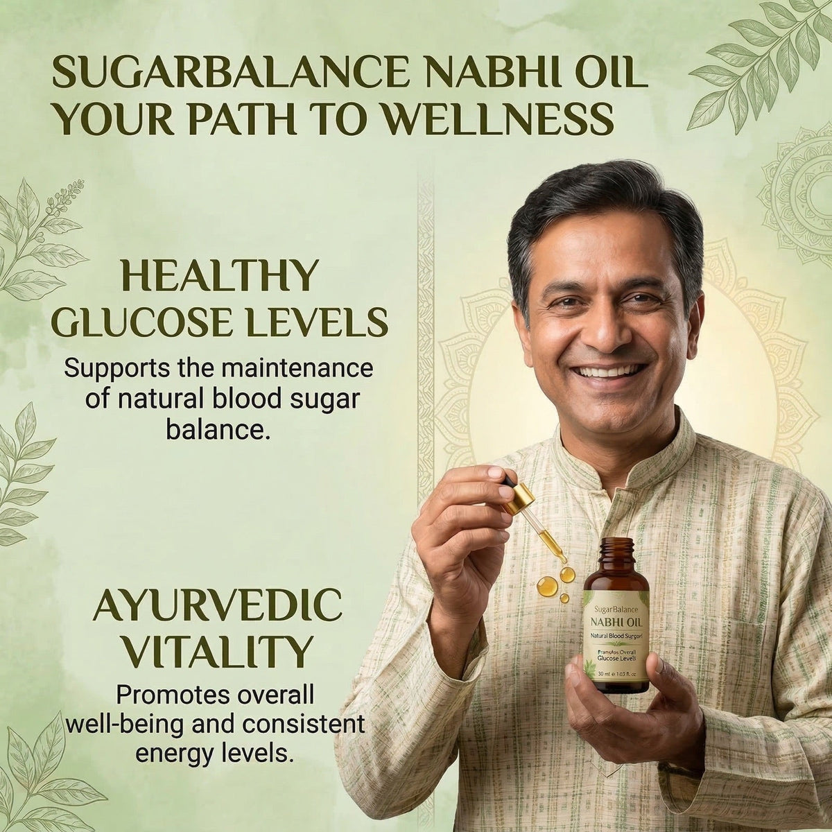 Ayurvedic Nabhi Oil | Daily Sugar Wellness — path to wellness benefits (2048²)